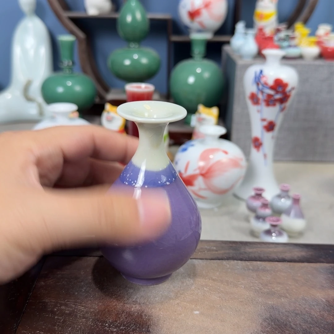 陶瓷手工小花器摆件