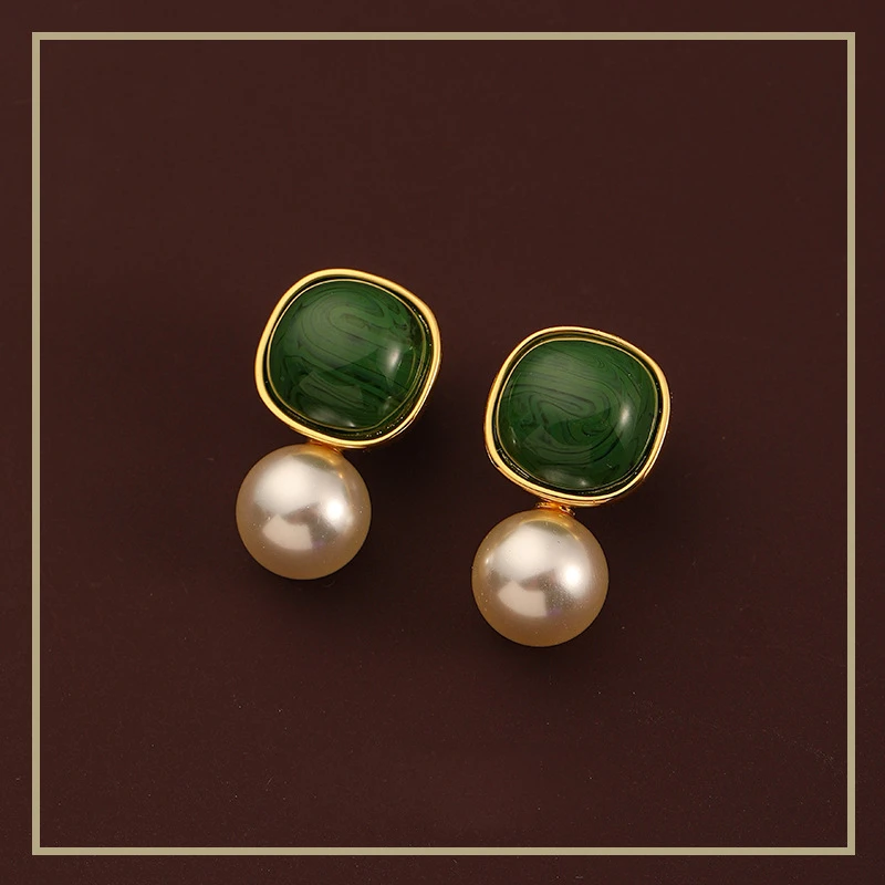 D0139【青珀絮语】法 春季耳钉