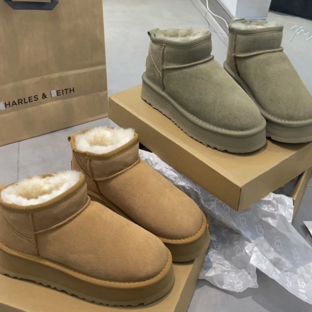 保暖时尚雪地靴东北极寒女雪地靴休闲经典