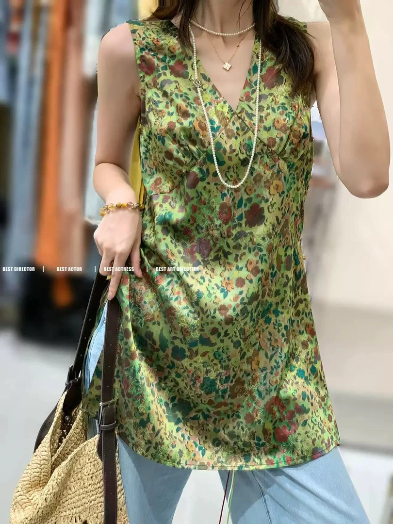 【JINJIN】2025夏季新款小众设计无袖上衣（9960）NO退NO换