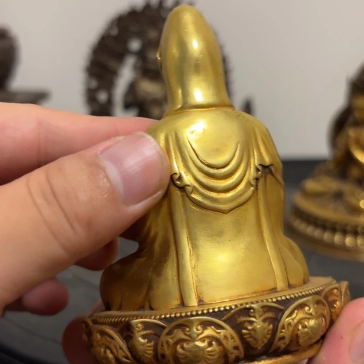 观音菩萨鎏金摆件
