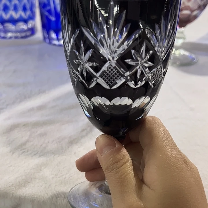 手柄款水晶玻璃微瑕一个