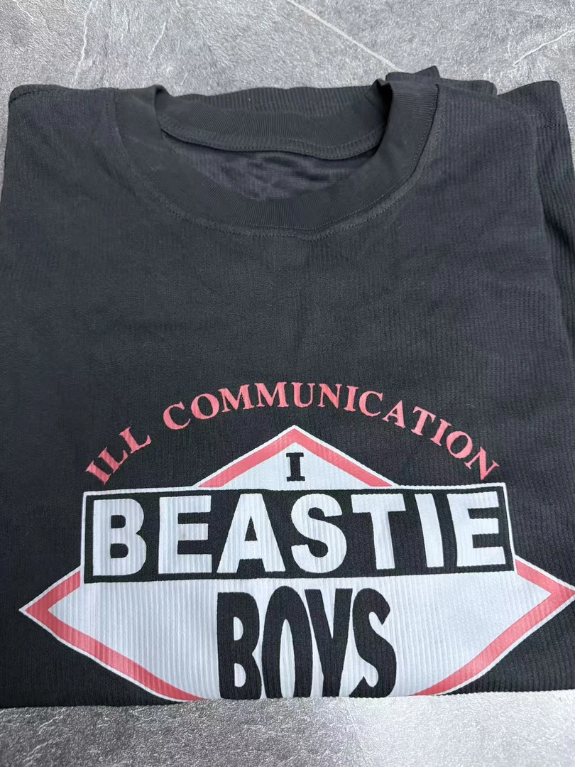 B19-4三色“BOYS英文印花”短袖上衣