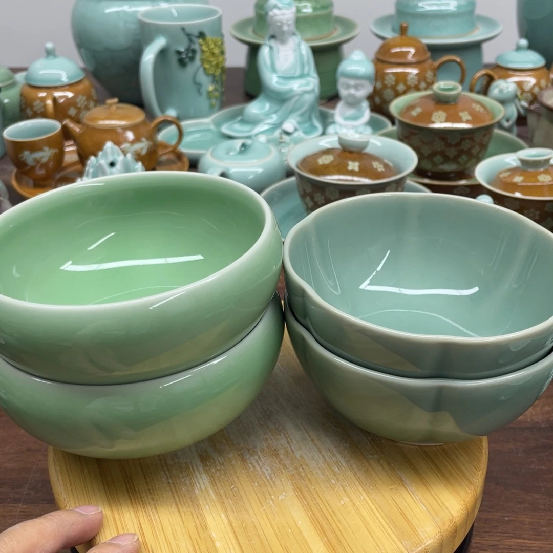 高***邪微瑕特价青瓷青瓷