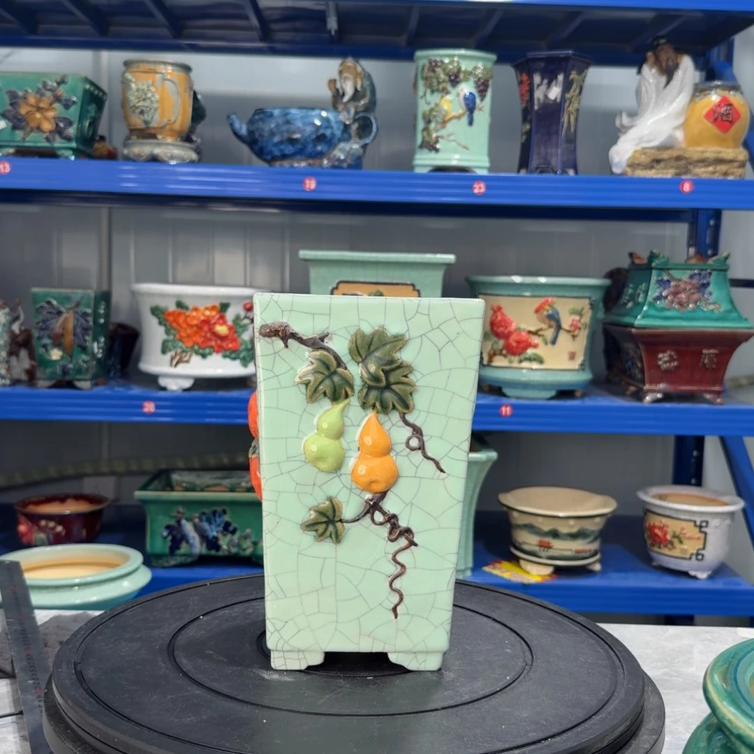 正宗岭南石湾手工盆