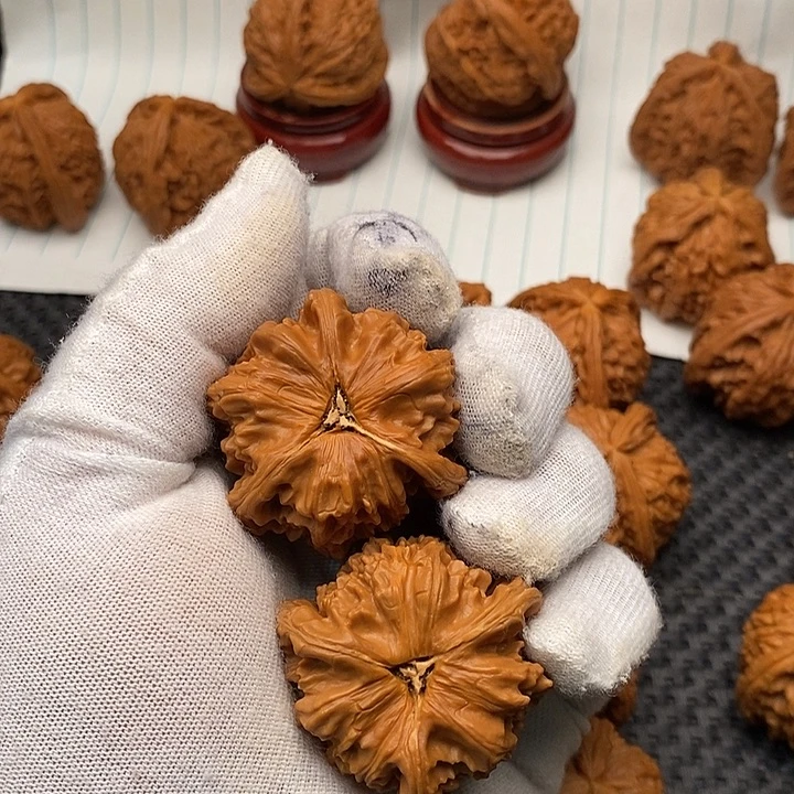 雨***人手串/手链核桃拼接白狮子37