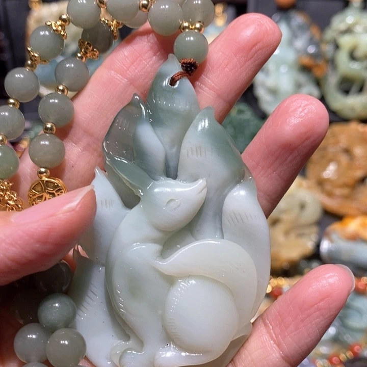 岫玉毛衣链未镶嵌