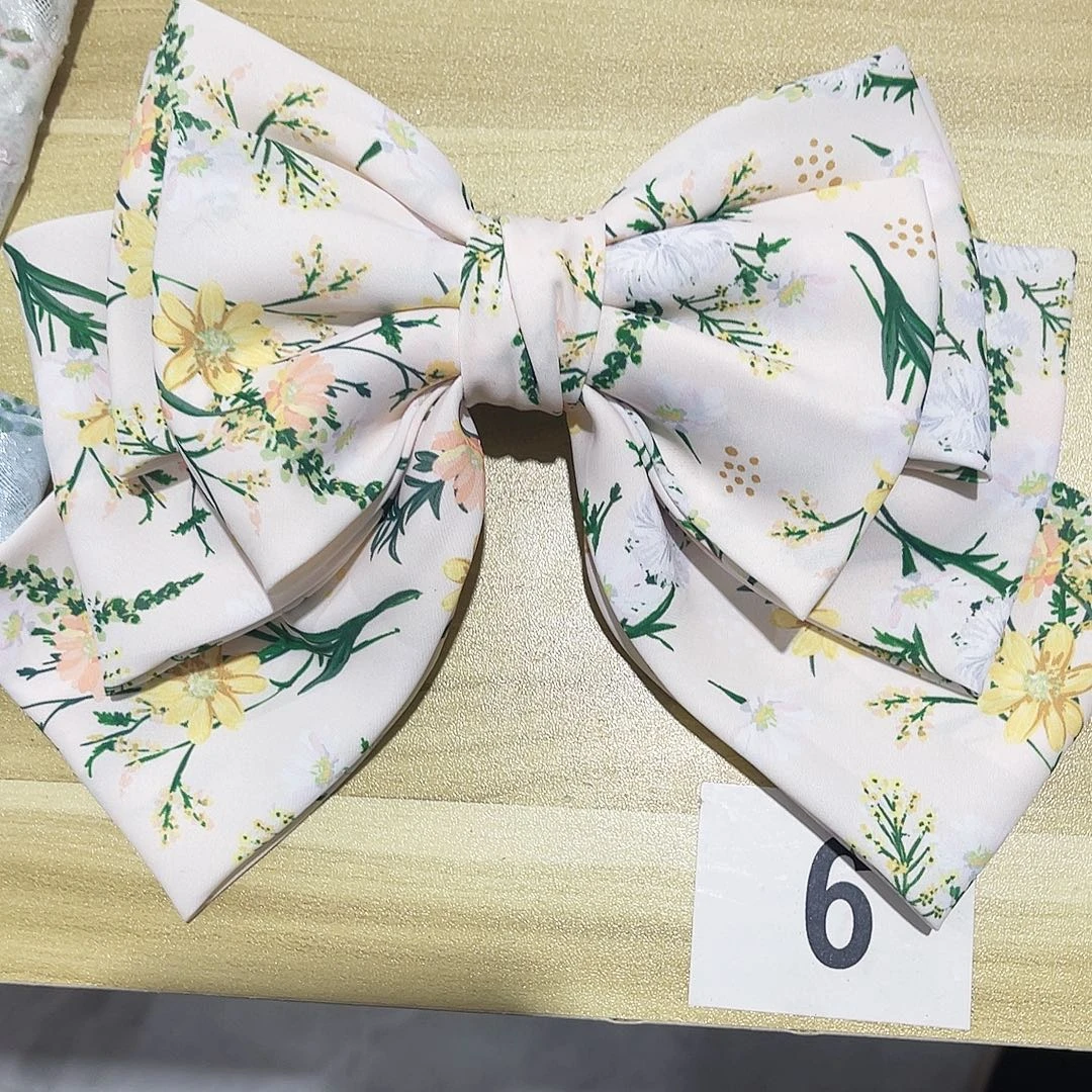 皮质铁合金蝴蝶结发夹