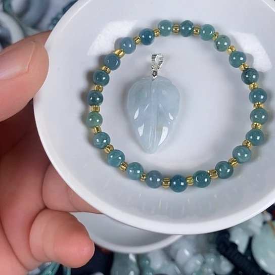 翡翠未镶嵌颈饰天然翡翠拍一发2