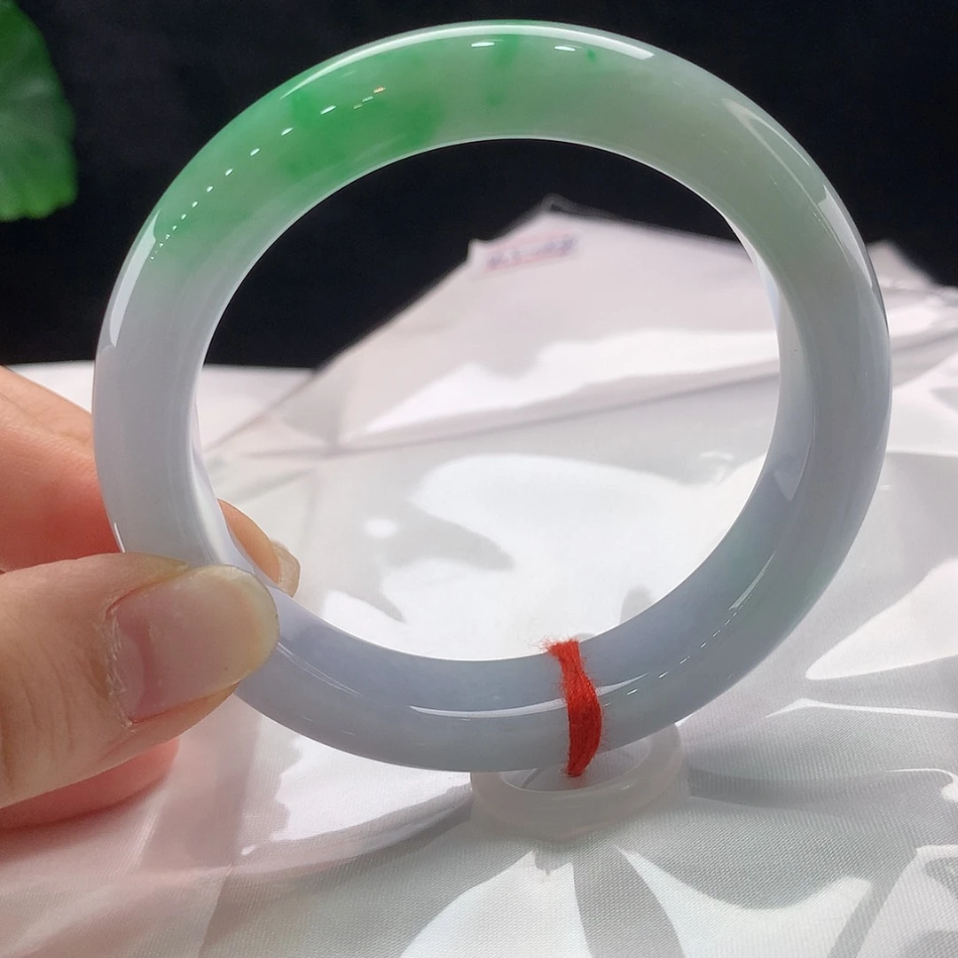 翡翠未镶嵌手镯56.7