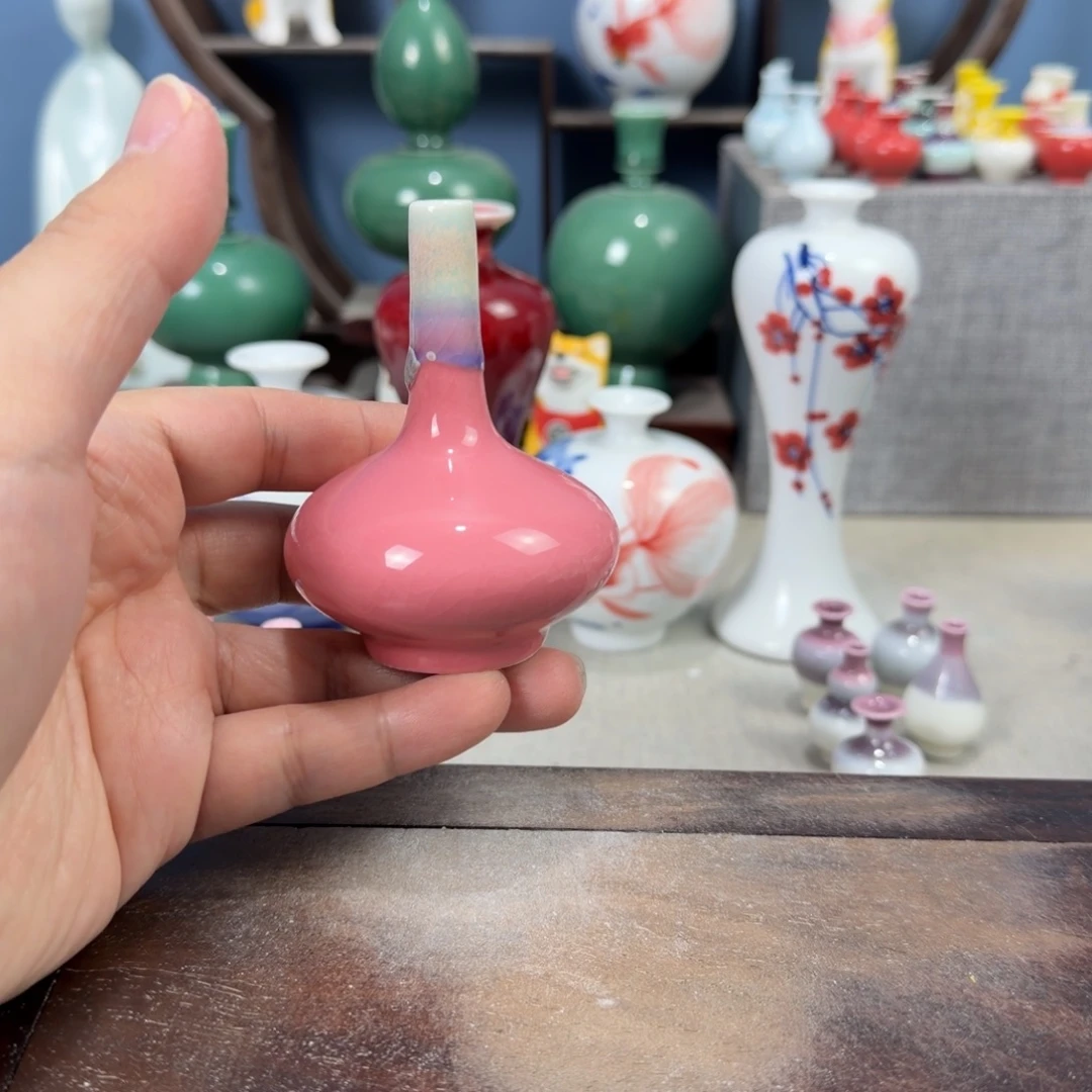 陶瓷手工小花器摆件