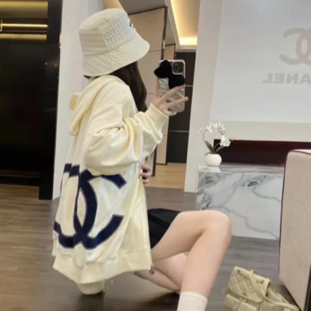 99新 Chanel/香奈儿 34码 拉链帽衫 cl00638