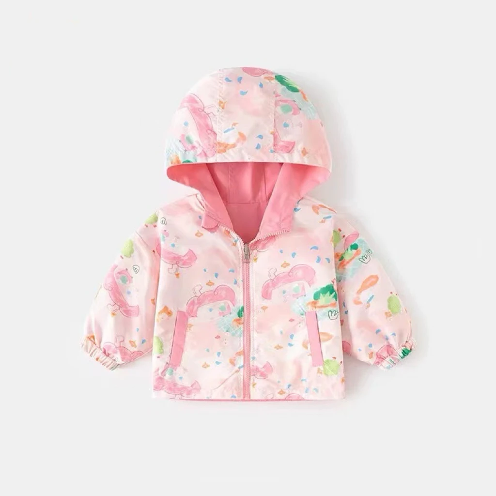 儿童双面穿外套冲锋衣萌宝穿搭2025新款童装春秋季休闲中小童上衣