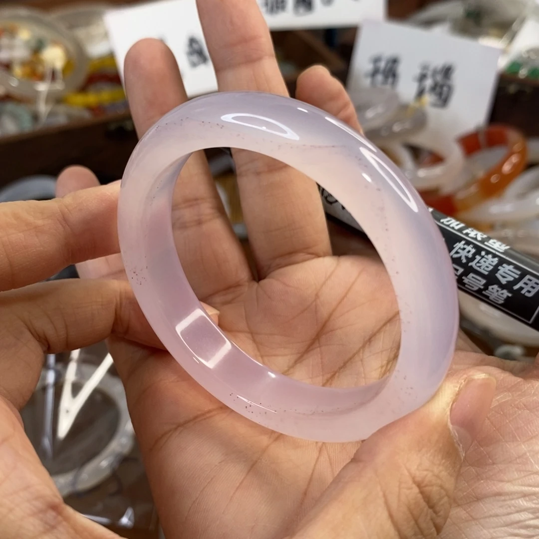 玛瑙/玉髓未镶嵌手镯C6。54.3圈