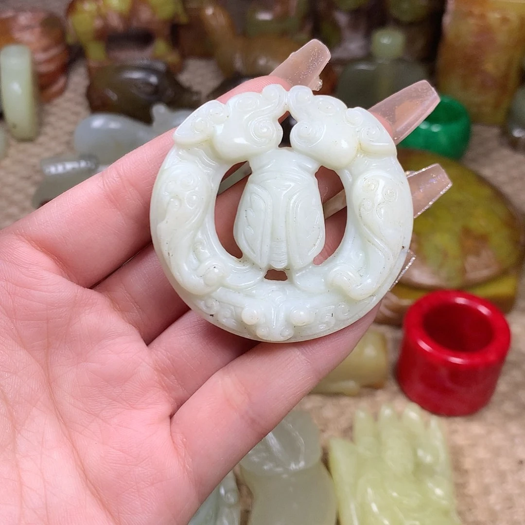 白玉菩提吊坠挂件