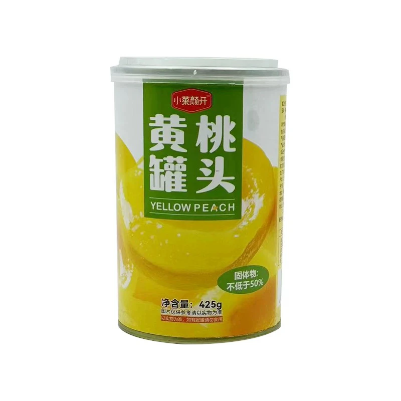 小菓颜开黄桃罐头糖水黄桃罐头休闲小零食 休闲食品罐头