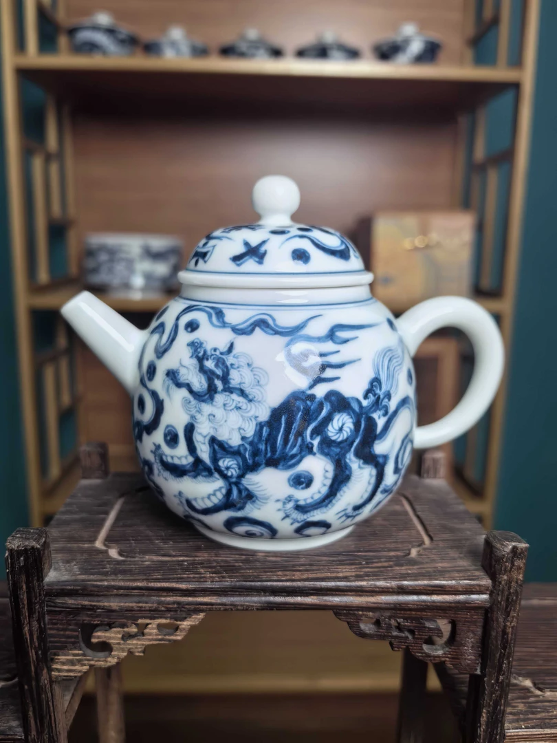 良奇视频款双龙壶承龙蛋壶套组