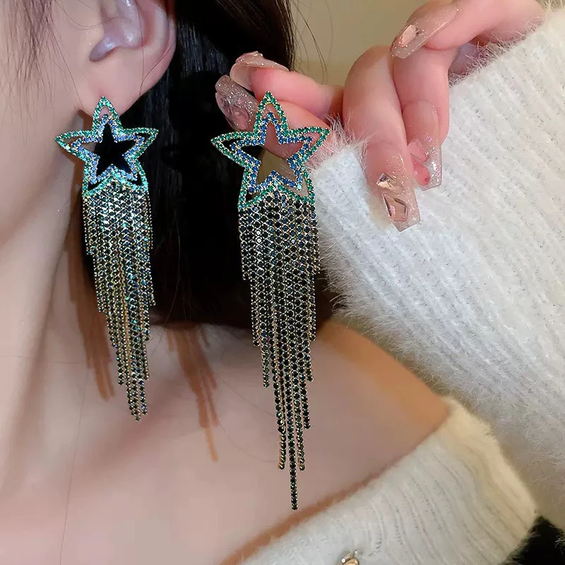 合金合成锆石耳饰 3791【憧憬】轻奢耳饰