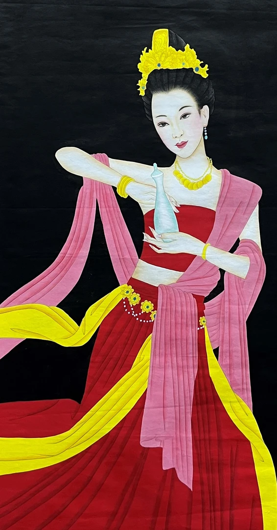 国画《仪态万方》展现独特艺术魅力