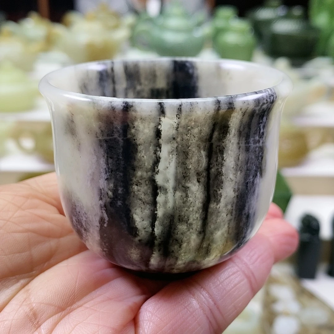 和田玉茶杯未镶嵌95ml