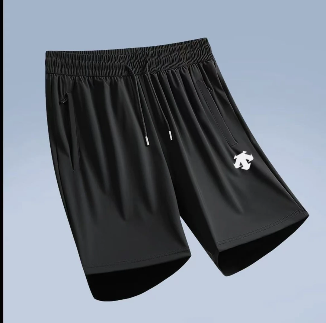AD-2025速干短裤男士冰丝高弹五分短裤男士跑步港风幂式穿搭