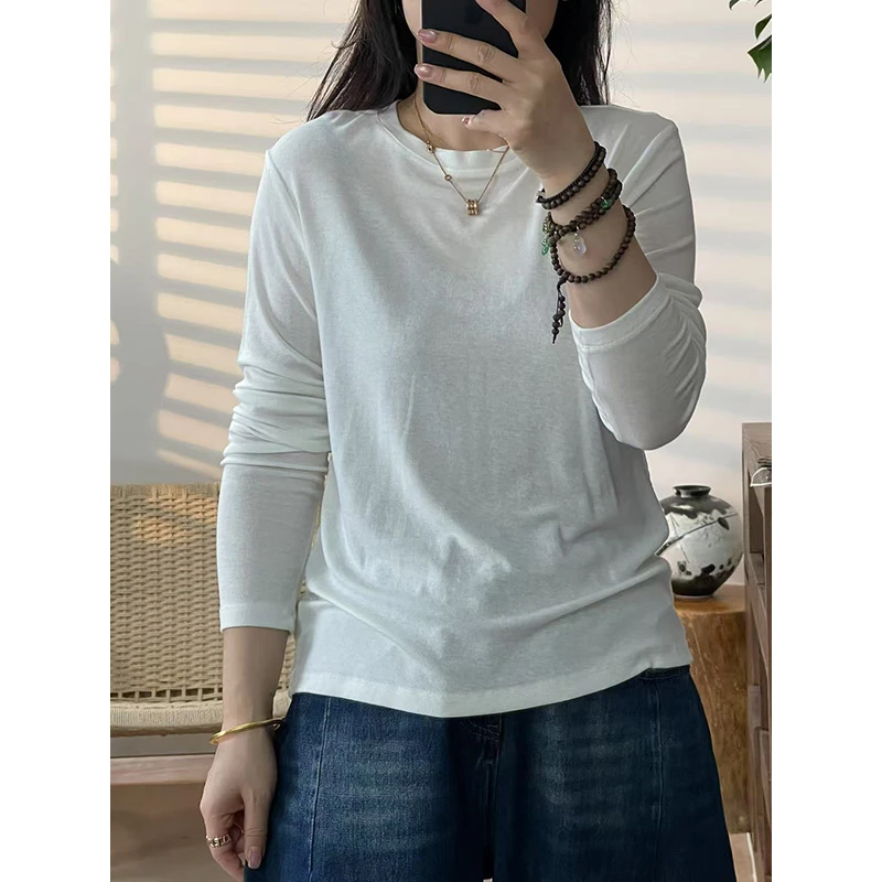 DaoZi/丹丹 -超舒服面膜质感贝壳长袖T 7932