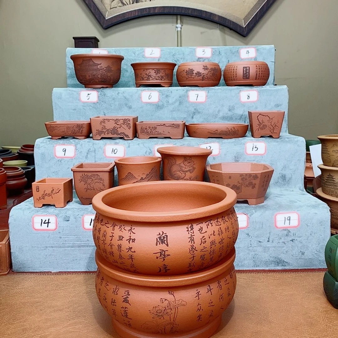 紫砂花盆在等我电话