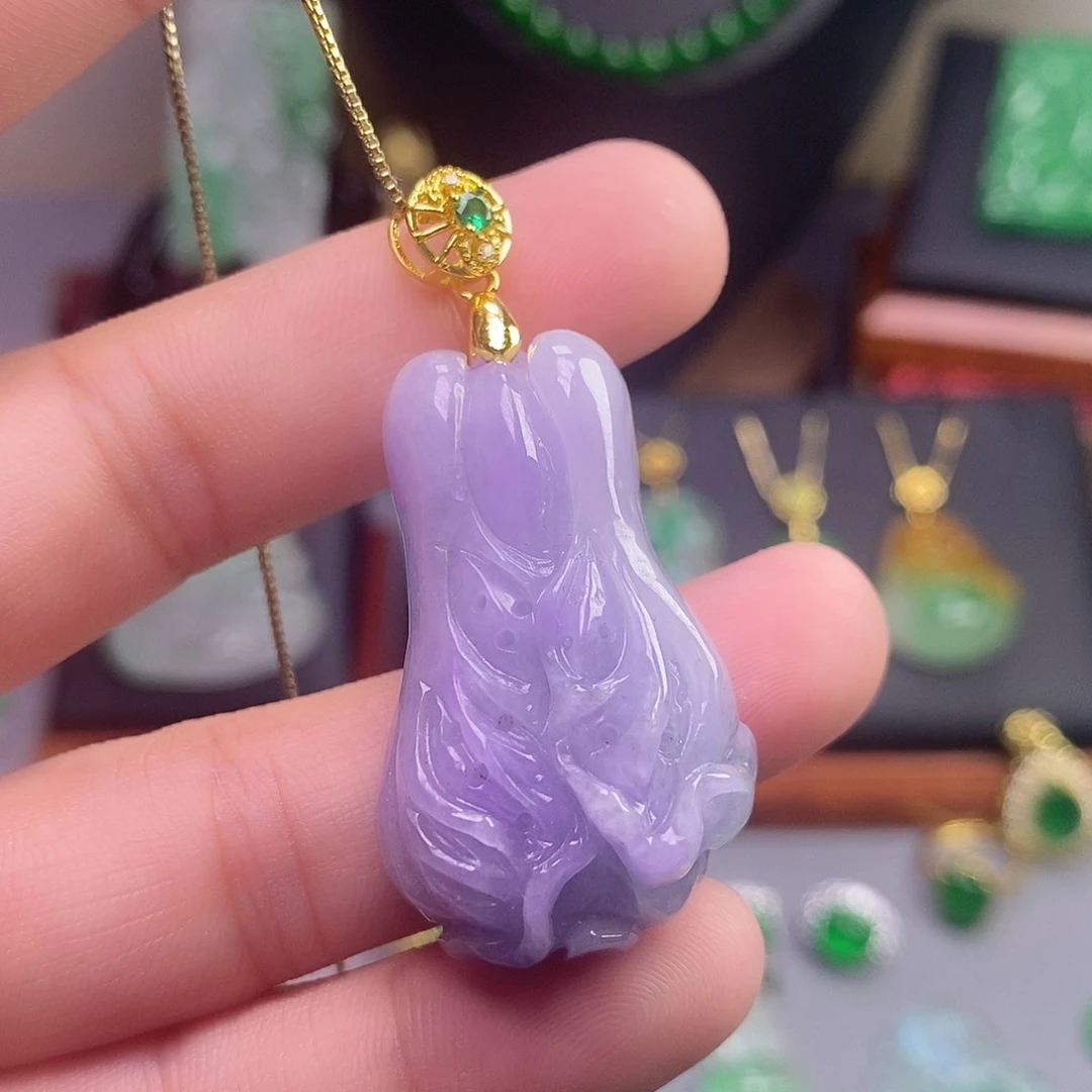 颈饰未镶嵌翡翠吊坠