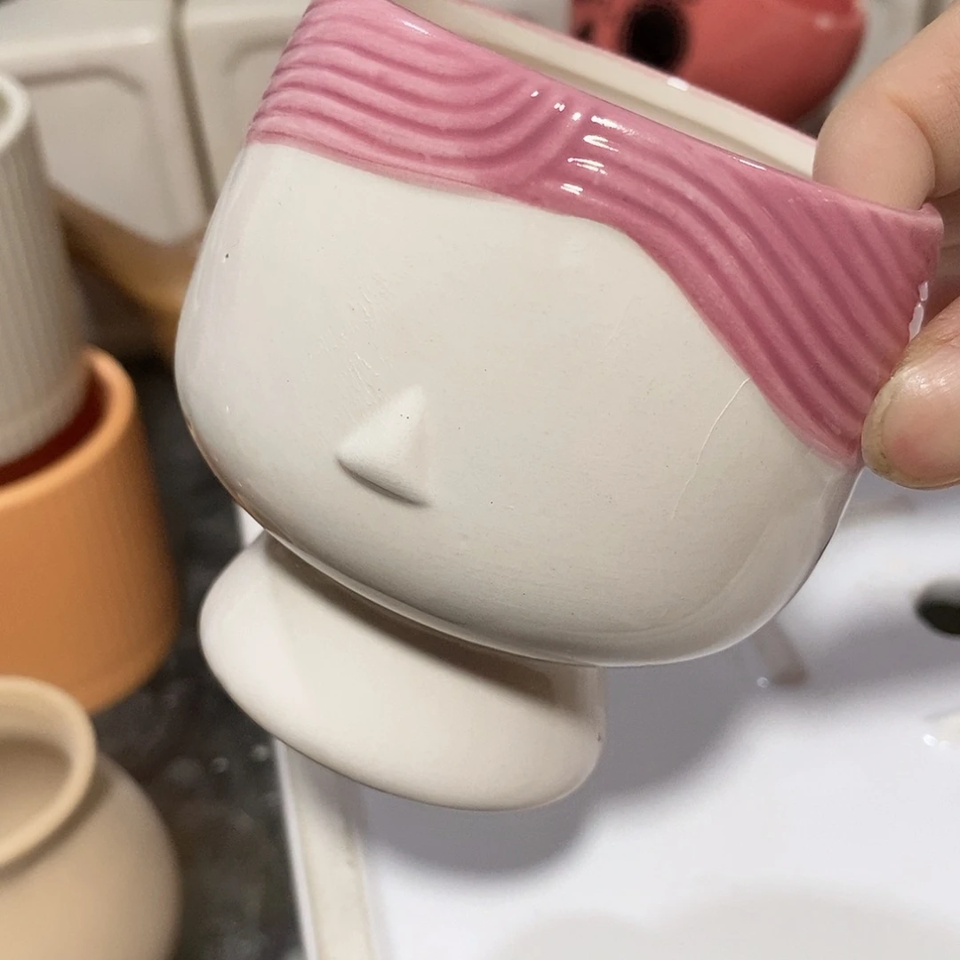 杯子陶盆有孔 瑕疵介意勿拍