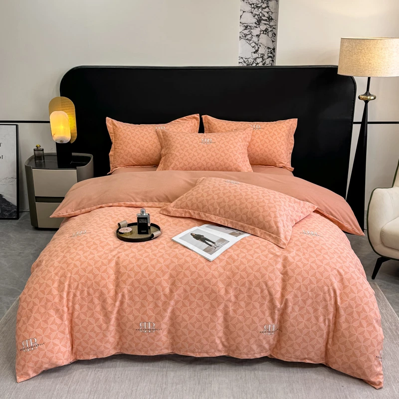 【火热爆款】四季款全棉四件套床单被套床上用品纯斜纹棉高支数