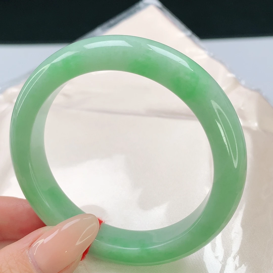 未镶嵌手镯翡翠53.7圈口