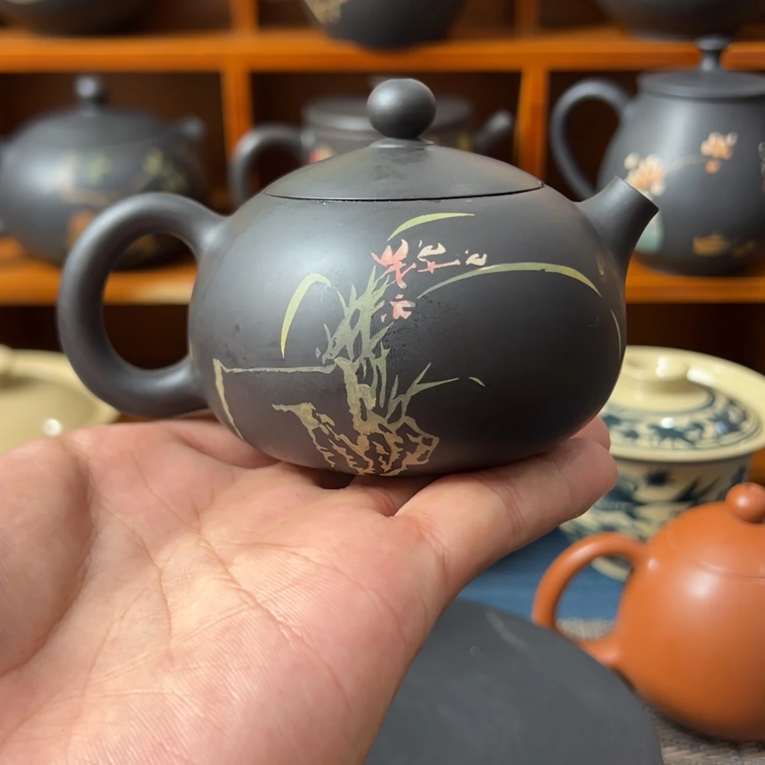 建水紫陶全手工茶壶