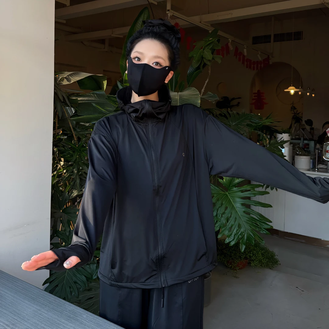 【婧婧糖】大码防晒衣帽檐可拆长袖户外运动透气凉感upf50+防晒服