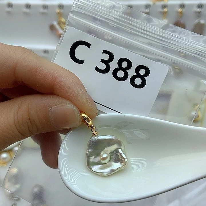 淡水珍珠颈饰银S925镶嵌