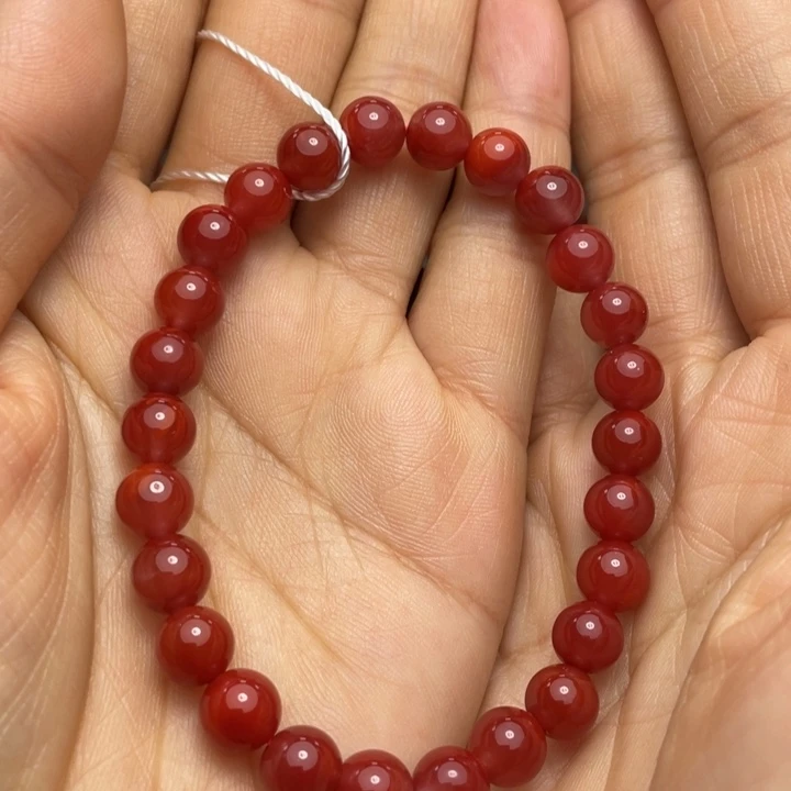 南红玛瑙手串7未镶嵌