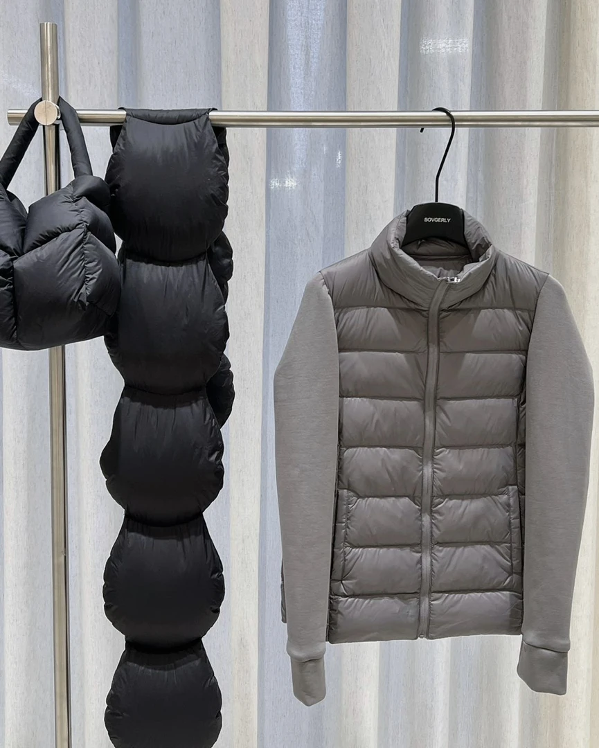 喜家外贸-2025秋冬新款休闲百搭匈牙利轻薄立领羽绒服1310