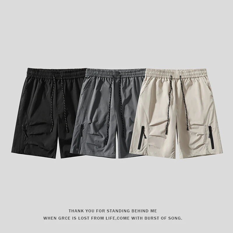 工装短裤男夏季薄款五分裤直筒痞帅裤子美式机能冲锋裤降落伞兵裤