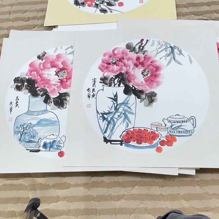 牛***恒国画花鸟等图案和50.50