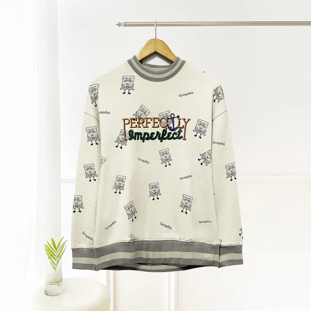 新品上新！时尚百搭圆领套头卡通卫衣H227