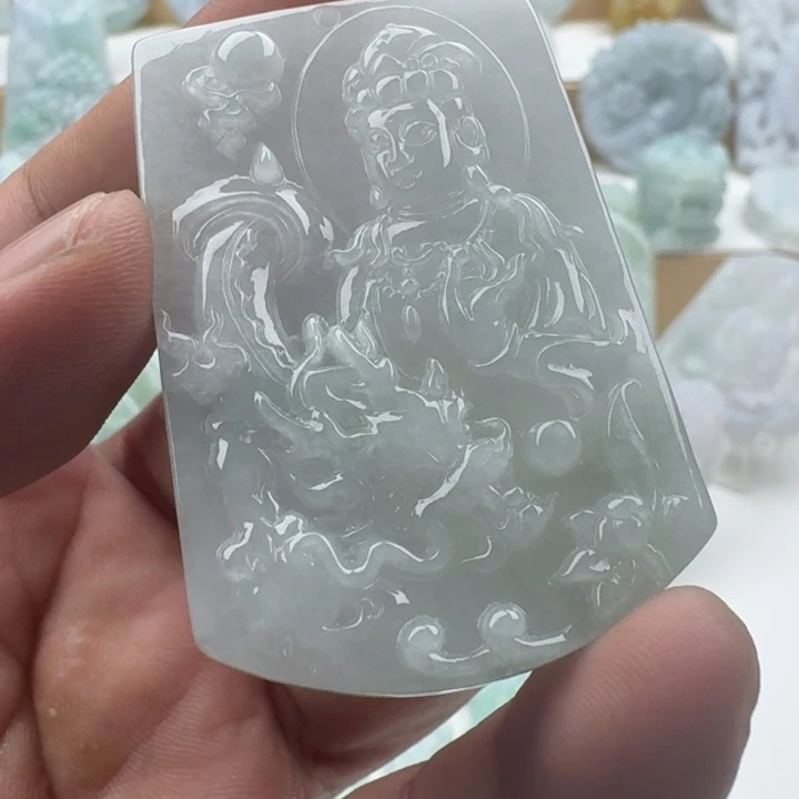 翡翠未镶嵌颈饰天然缅甸A货翡翠