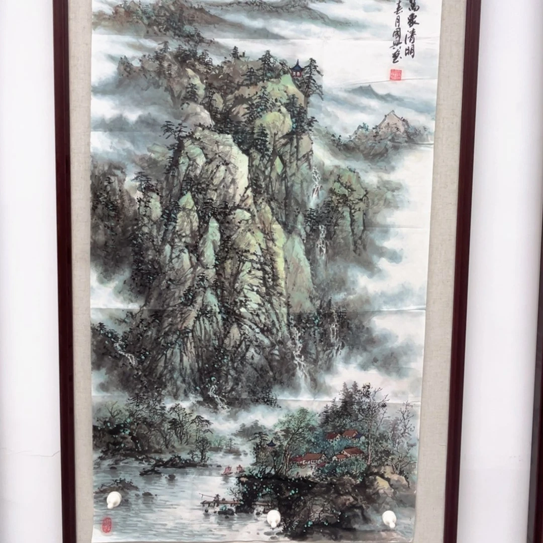海***风国画绘画作品多次参加全国