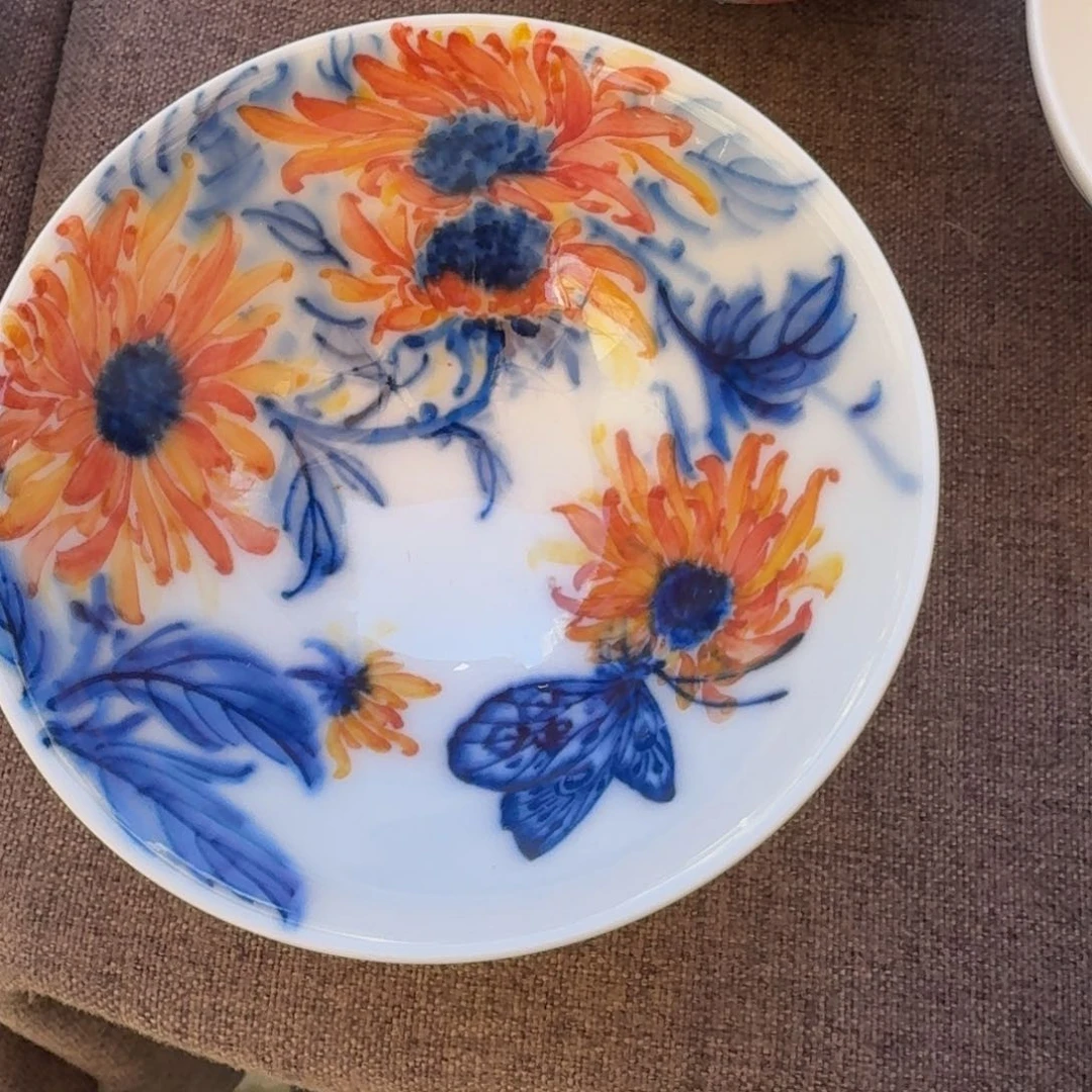 长****绮景德镇陶瓷手绘釉下单杯