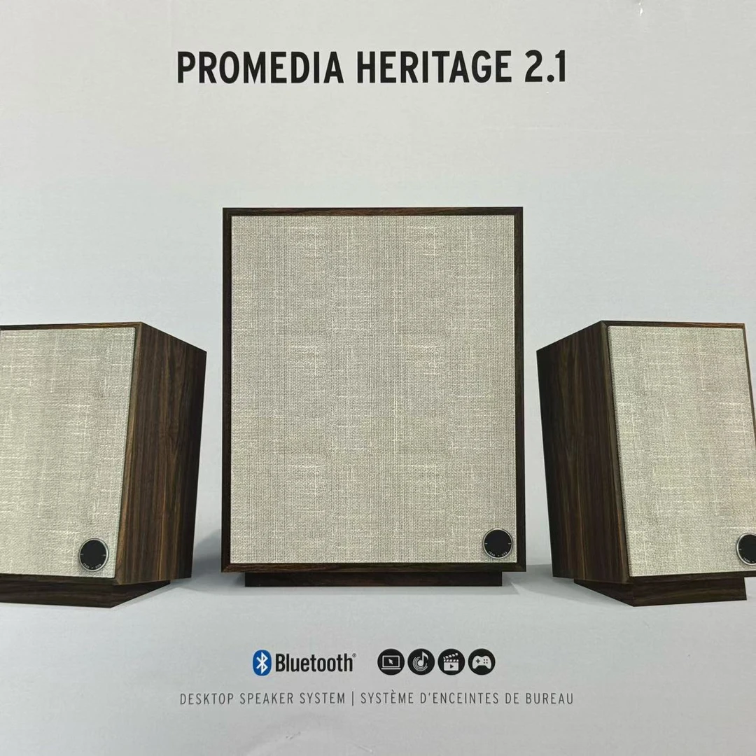 99新  【按照主播讲解拍】PROMEDIA HERITAGE2.1桌面HIFI扬声器音响