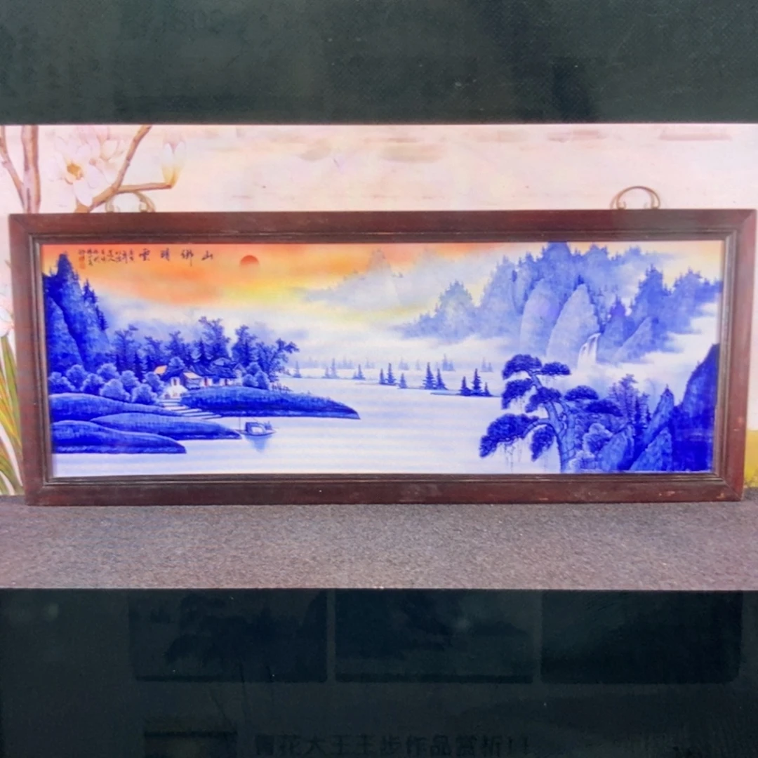 凤***瓷1.2*66*1景德镇瓷板画柴窑烧制