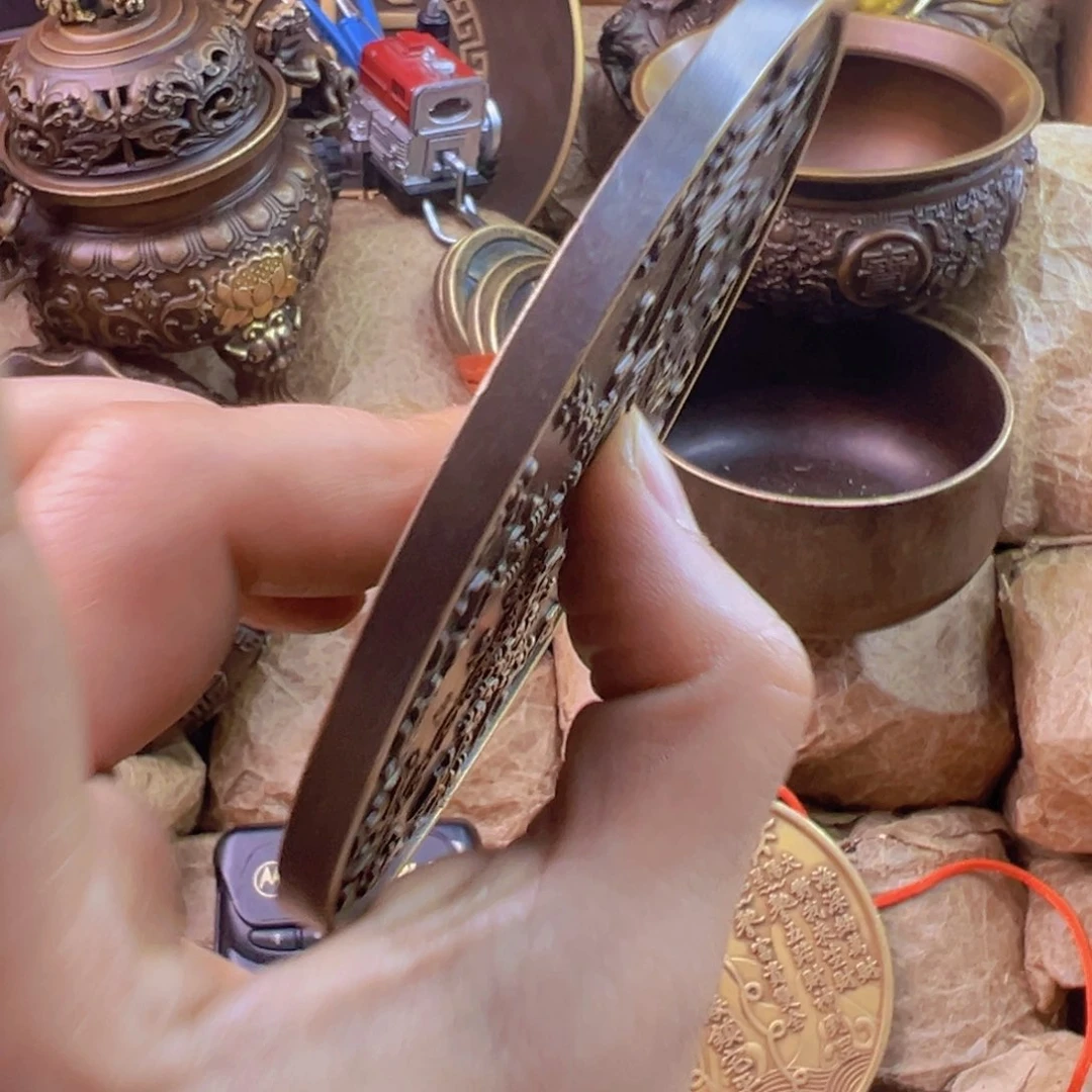 原矿风磨铜铜镜一个