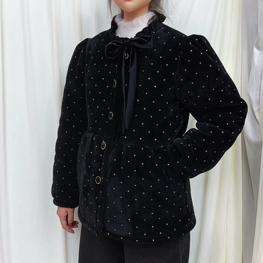 25-662亮点款小香风冬季加厚单件上衣家居服（千）