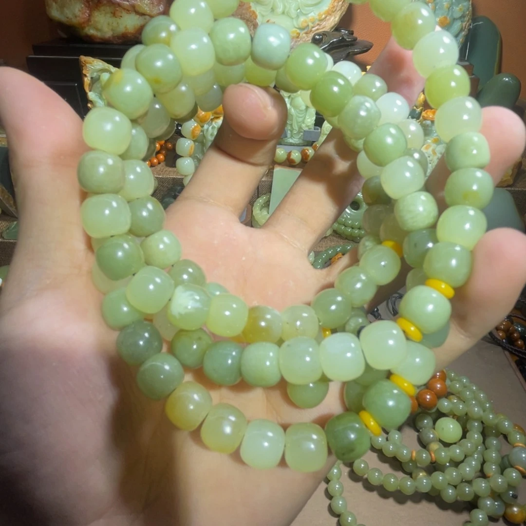 透闪石质玉108 9✖️10未镶嵌