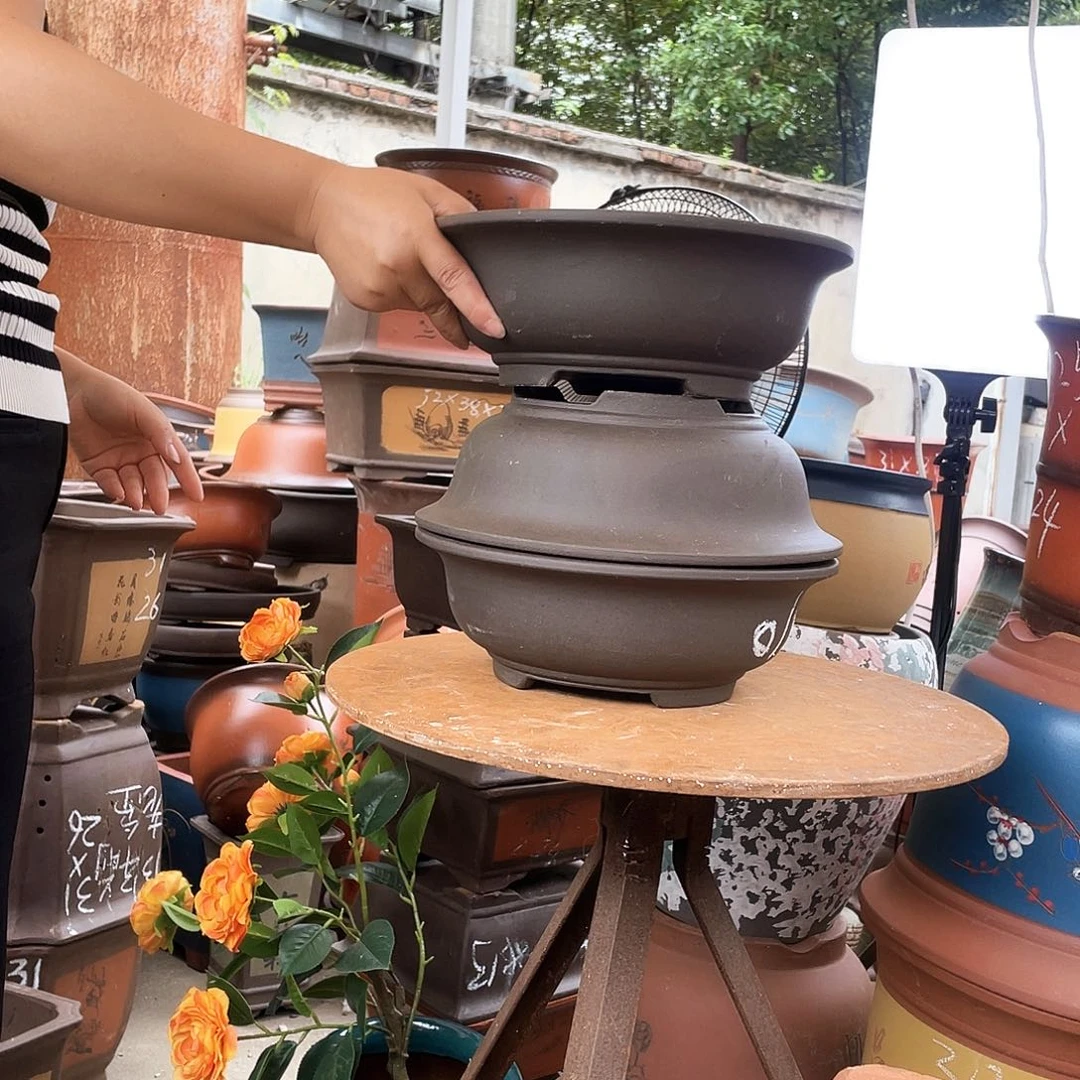 28碗盆三个花盆紫砂花盆紫砂花盆