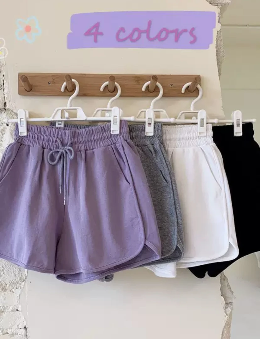 高腰宽松大码运动短裤女夏季薄款显瘦休闲阔腿外穿热裤