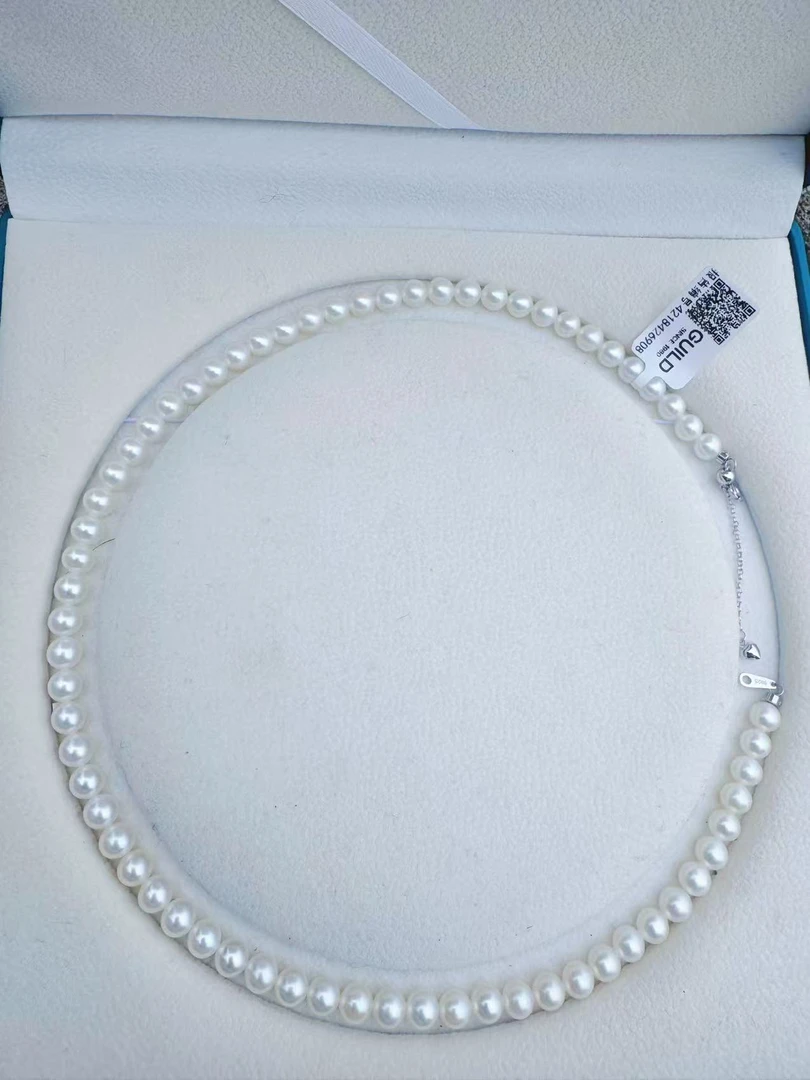 【开业福利】淡水无核珍珠特选五星欧若拉6-7mmS925银高端大气款